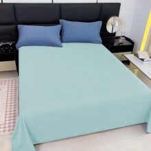 Solid Color Dormitory Bed Sheet, Single Piece Flat Sheet for Home, Hostel, and Guest Room Bedding