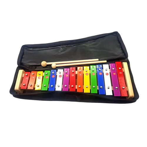 Rainbow Xylophone Glockenspiel 15-Note Aluminum Bars 2