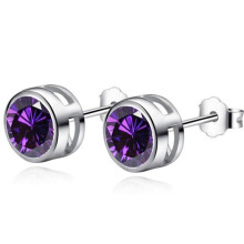 925 Sterling Silver Stud Earrings Cubic Zircon Jewelry For Women