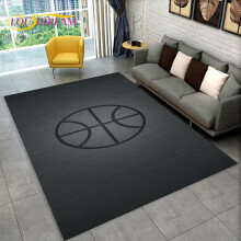 3D Basketball Cour Cartoon Area Rug Large Carpet Rug for Living Room Bedroom Sofa Playroom Doormat r Kids Nonslip Floor Mat