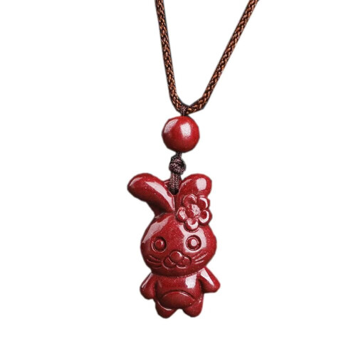 Zodiac cinnaber haas hanger ketting