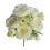 Bouquet de roses artificielles blanches, centre de table 1