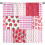 Pink Strawberry Floral Patchwork Curtains Rod Pocket 1