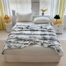 Soft Rabbits Pattern Velvet Blanket Cozy Flannel Throw for Couch Bed Washable Lightweight Gift for Women Men Kids Gray 59 x 39 Inches