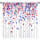 4th of July Curtains Star Scatter Pattern Rod Pocket 1