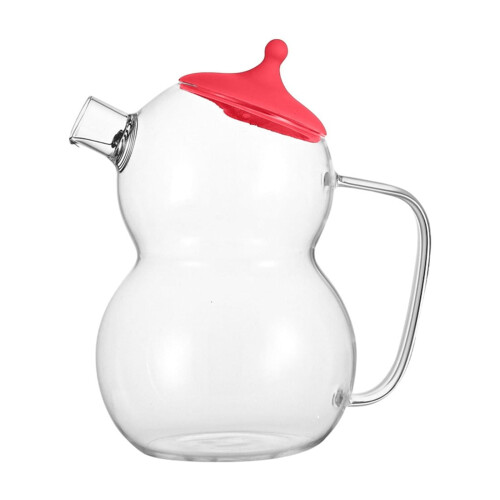 Snowman Borosilicate Glass Kettle with Handle 1.5L