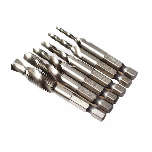 6 PCS Tap Drill Self Centering Drill Bit Set Self-centering Point Drill Bit Set Drill And Tap Bit