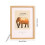 Cadre photo en bois pour usage mural ou de bureau 2