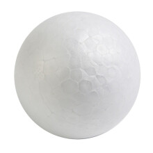 Blank Round Solid Polystyrene Foam Ball For Wedding Craft,12cm