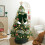 Christmas silk bow decoration red multicolor large 5
