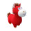 Cavalo de pelúcia vermelho de 28 cm (11 polegadas) 1