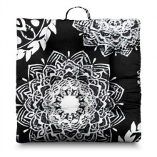 Square Meditation Pillow Boho Dutch Velvet 22 x 22 inches