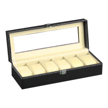 Online winkelen 2/3/4/5/6 vakjes polshorloges sieraden display opberg organizer leren doos etui