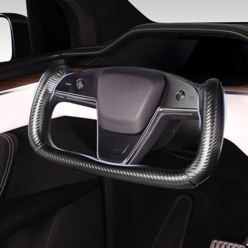 Κάλυμμα τιμονιού Tesla Yoke για μοντέλο S/X2021-σήμερα – Μαύρο 2