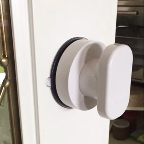 Bathroom Shower Handle Grab Bar White ABS 1Set 1