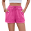 Women's Solid Drawstring Shorts with Pockets - Casual Lounge Elastic Waist 2