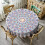 Στρογγυλό τραπεζομάντιλο Boho Mandala 60 ιντσών με ρουστίκ φλοράλ σχέδια 1