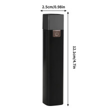 USB-Powerbank-Taschenlampe Schwarz Wiederaufladbar Mini