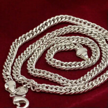 925 sterling zilveren Cubaanse schakelketting, 20 inch