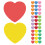 Heart Paper Cutouts Assorted Colors 108 Pieces 1