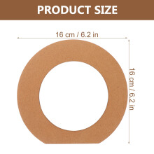 Soimiss Round Wooden Mirror for Home Decoration 2 pcs