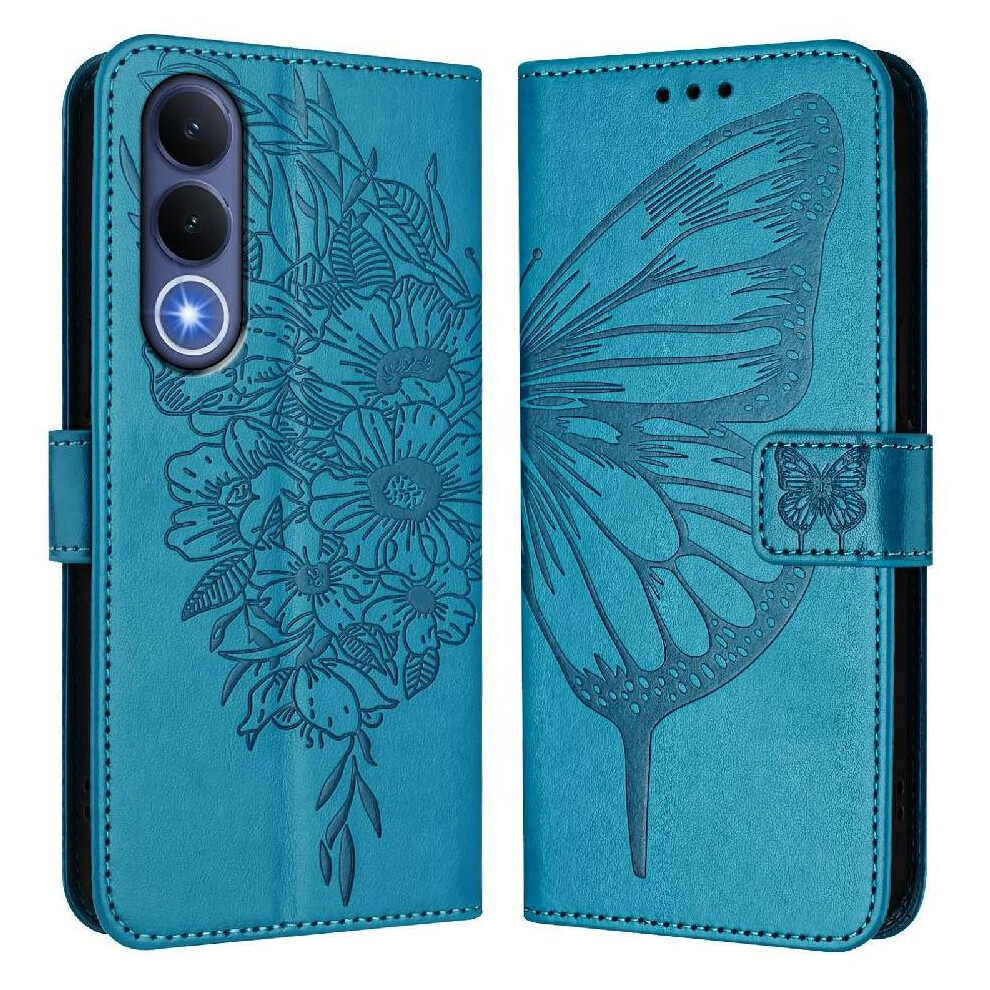 Case For Vivo V70 Fe Premium Leather Magnetic Embossing Butterfly Flip Cover 764563211449