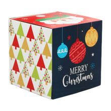 Boîtes cadeaux décoratives de Noël, boîtes carrées de 25 x 25 x 25 cm, idéales pour les fêtes, mariages, Noël, anniversaires et autres