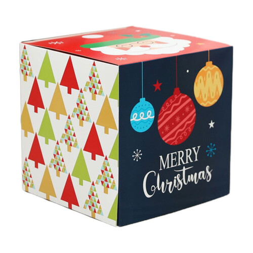 Boîtes cadeaux de Noël carrées 10x10x10 pouces