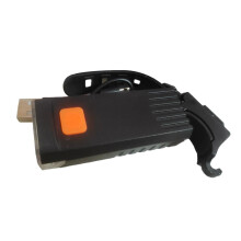ABS Bicycle Front Light: USB Rechargeable, High Brightness, Waterproof for Mountain Bike Night Riding