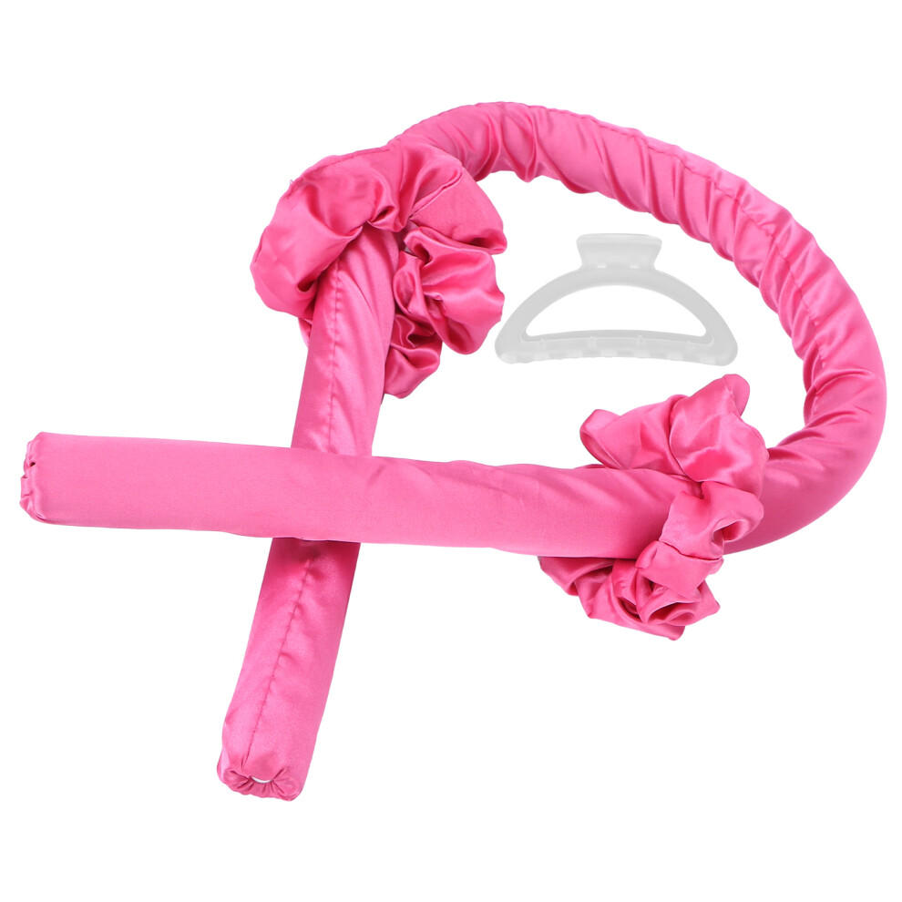 Red Heatless Eva Foam Curlers With Headband, Rose 90X2.7cm