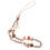 Soimiss Beaded Phone Charm Strap Stone Coffee 1Pack 1
