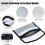 Fireproof Document Bag 5x8 Inch Zipper Closure Double Layer 6