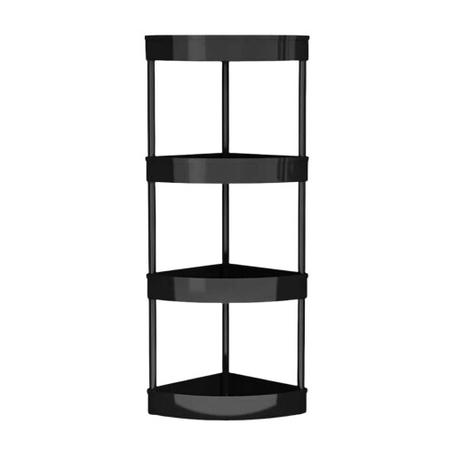 Eckablage für Toilette, verstellbar, schwarz oder weiß, 82 x 36 cm 1