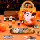 7x8.6 ιντσών μη υφασμένες τσάντες Tote για το Halloween με σχέδιο κολοκύθας και φάντασμα, 2