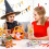 7x8.6 ιντσών μη υφασμένες τσάντες Tote για το Halloween με σχέδιο κολοκύθας και φάντασμα, 4
