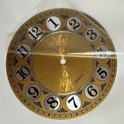 Relógio de parede vintage de alumínio com mostrador de 7 polegadas (180 mm) de diâmetro e numerais arábicos. 2