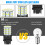 Λαμπτήρας LED 4X3157 3156 64SMD με οπίσθιο φλας και οπίσθιο φρένο LED, πλευρικός δείκτης DRL 8