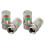4 stuks autobandenspanningsmeter met ventieldopsensor 6