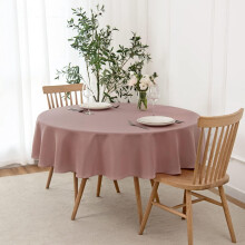 Toalha de mesa impermeável com textura irregular, 132 x 152 cm, azul ardósia