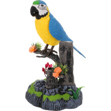 Plastic Bird Toy Motion Sensing Realistic Parrot Sounds Family Gatherings 1Set