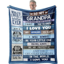 "Love You Son" deken – 127 x 152 cm, Vaderdag, verjaardagscadeau van papa of mama, voor op de bank of het bed.