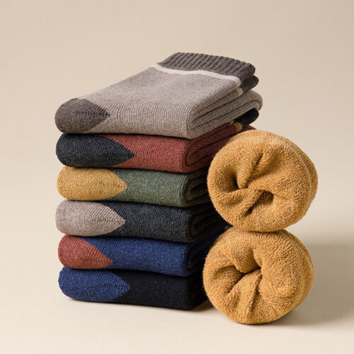 Herren-Wintersocken, mittelhoch, feuchtigkeitsableitend, dick und weich 2