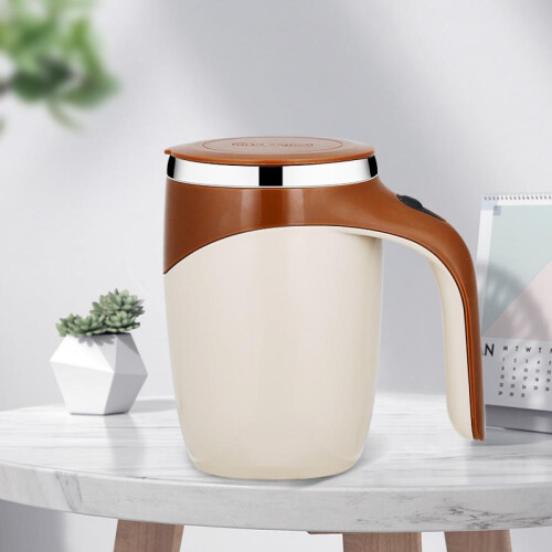 304 Ανοξείδωτο ατσάλι Lazy Coffee Mixing Cup Αυτόματο Μαγνητικό Κύπελλο με Περιστρεφόμενη 1