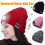 Bonnet Bluetooth avec lampe frontale LED noir 1