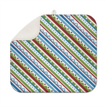 Boho Style Kitchen Dish Drying Mat 16x18 Inch Super Absorbent Microfiber Washable Reusable Dish Drainer Pad for Home and Cafe