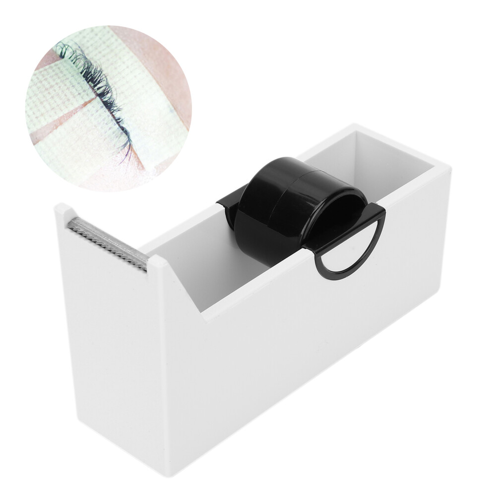 Portable Eyelash Extension Tape Cutter Dispenser, White, 9.5cm