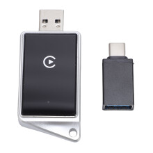Kabelloser Auto-Adapter für CarPlay | Bluetooth 5.0, USB-C, WiFi-kompatibel