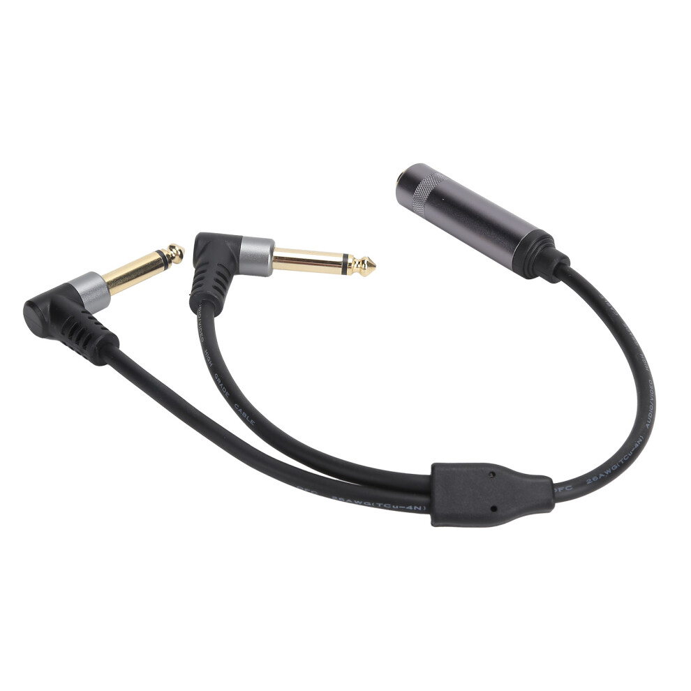 6.35Mm 1/4In Stereo Female To Dual Mono Connection Audio Adapter 7641391747513