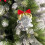 Christmas Tree Sequin Ornaments Red and Silver 6 Pieces 1