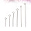 Beaded Chain Eye Pins Stainless Steel 1200 pcs 8